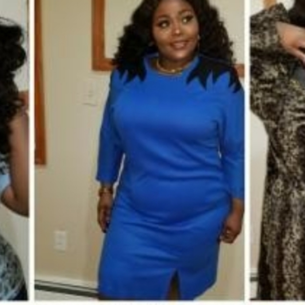 Vintage Blue Sweater dress